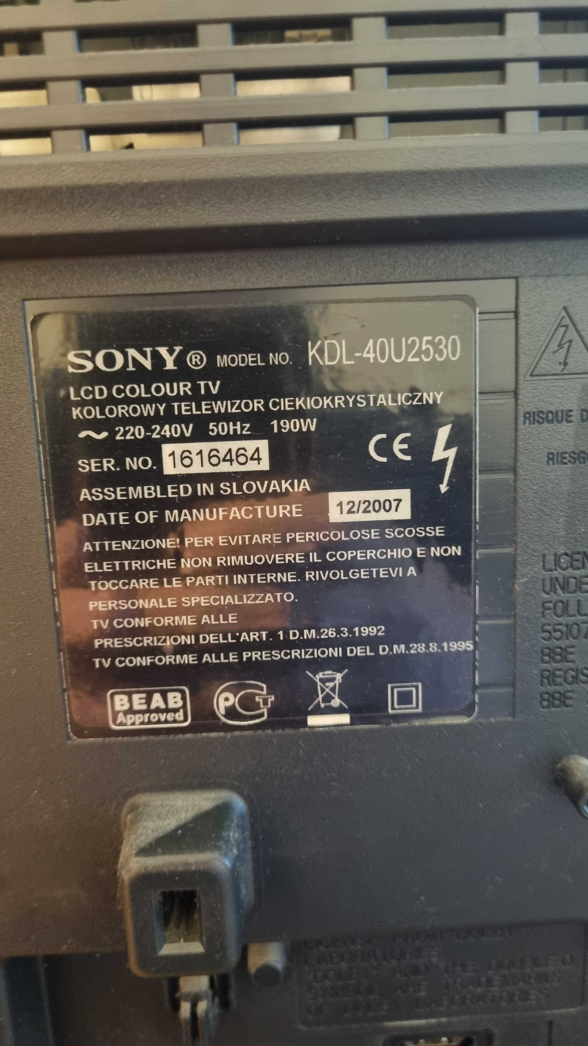 sony kdl   - 40u2530