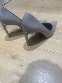 Pantofi grej Zara toc 10 cm