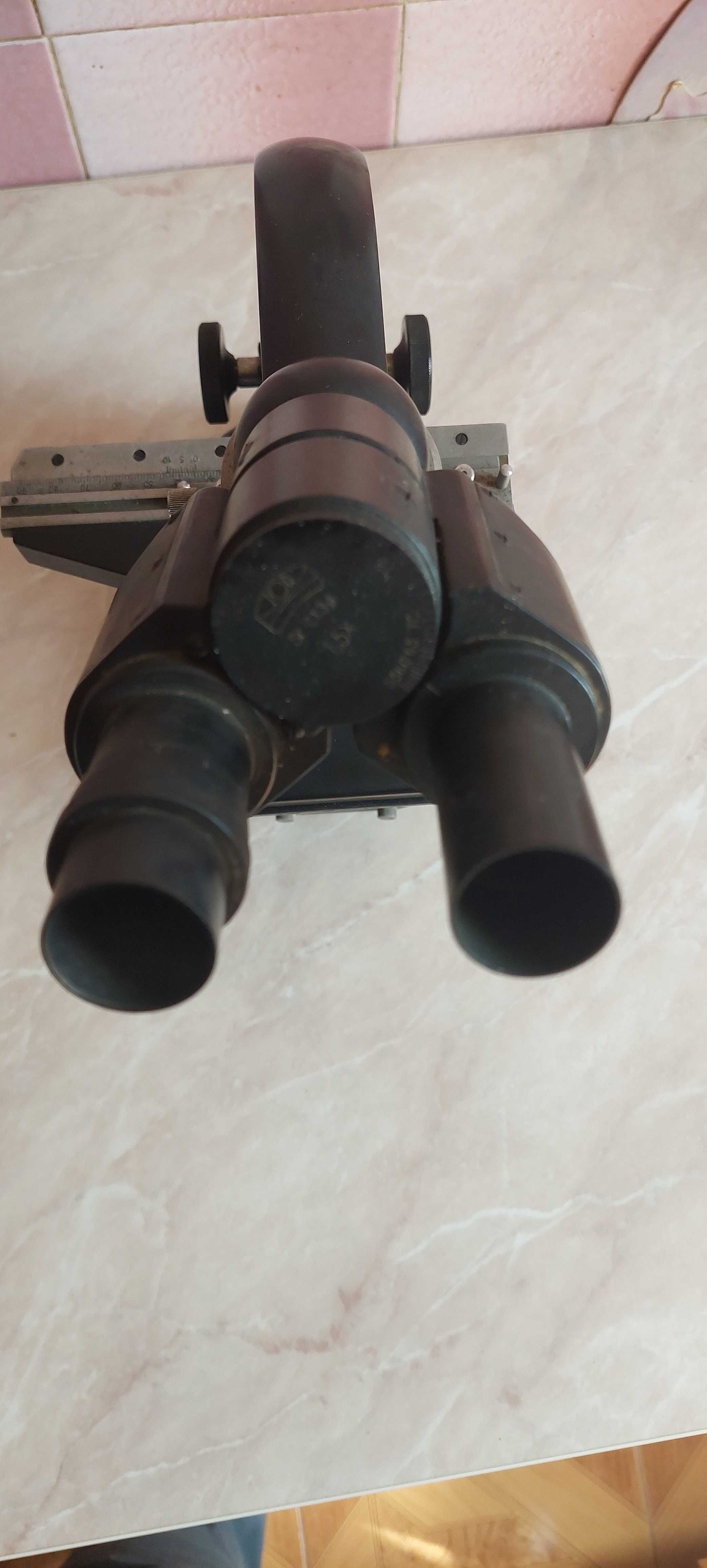 Microscop profesional laborator IOR Bucuresti binocular cu 4 obiective