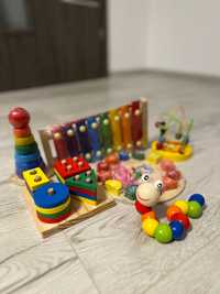 Jucării Montessori din lemn 6 în 1 (nou)