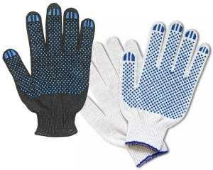 Перчатки трикотажные с точечным полимерным покрытием