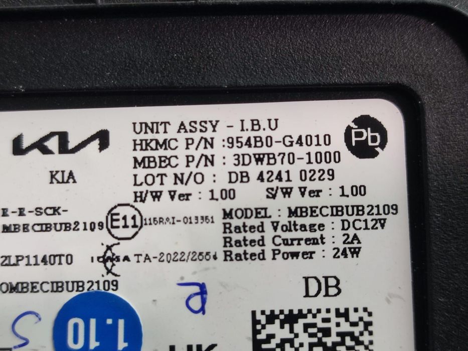 Calculator modul 954B0-G4010 Hyundai i30 PD 3 [2th facelift] [2020 -