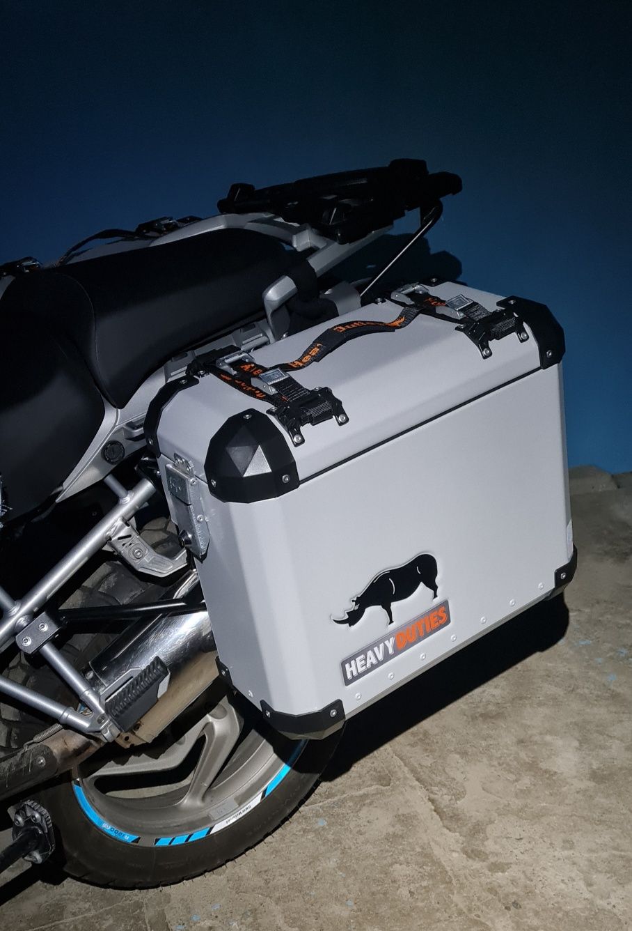 Cutii laterale moto Heavy Duties aluminiu BMW KTM HONDA SUZUKI
