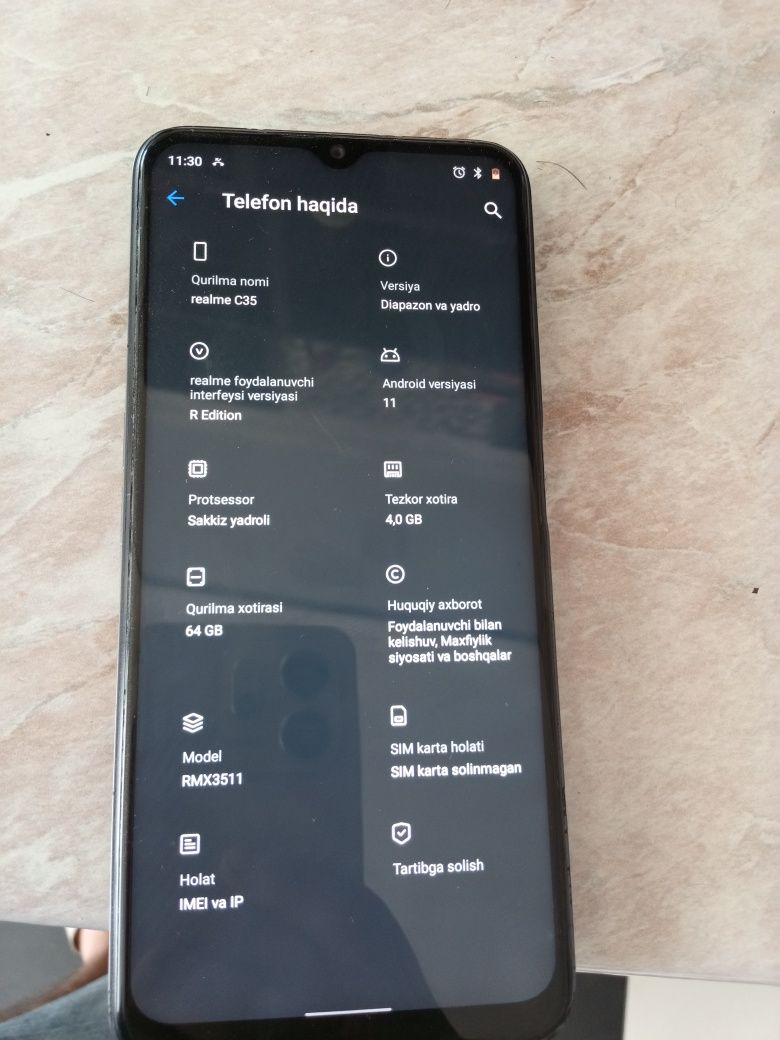 Realme c35 sotladi