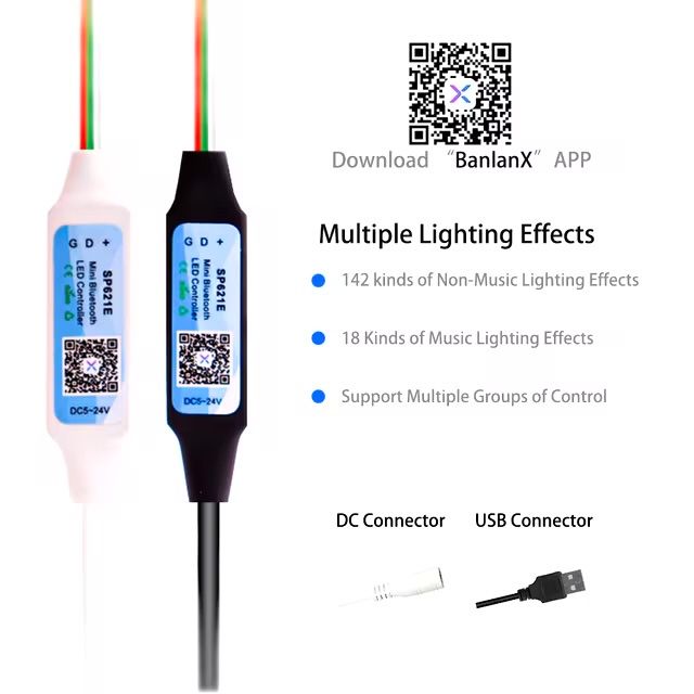 Bluetooth Контроллер SP621E для адресной светодиодной ленты