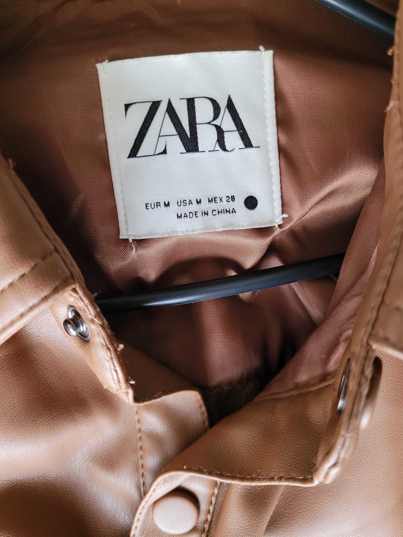 Кожена риза Zara 40 лв