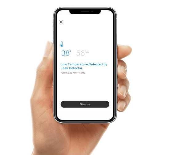 Детектор за течове и замръзване Resideo W1KS W1 WiFi, смарт WiFi