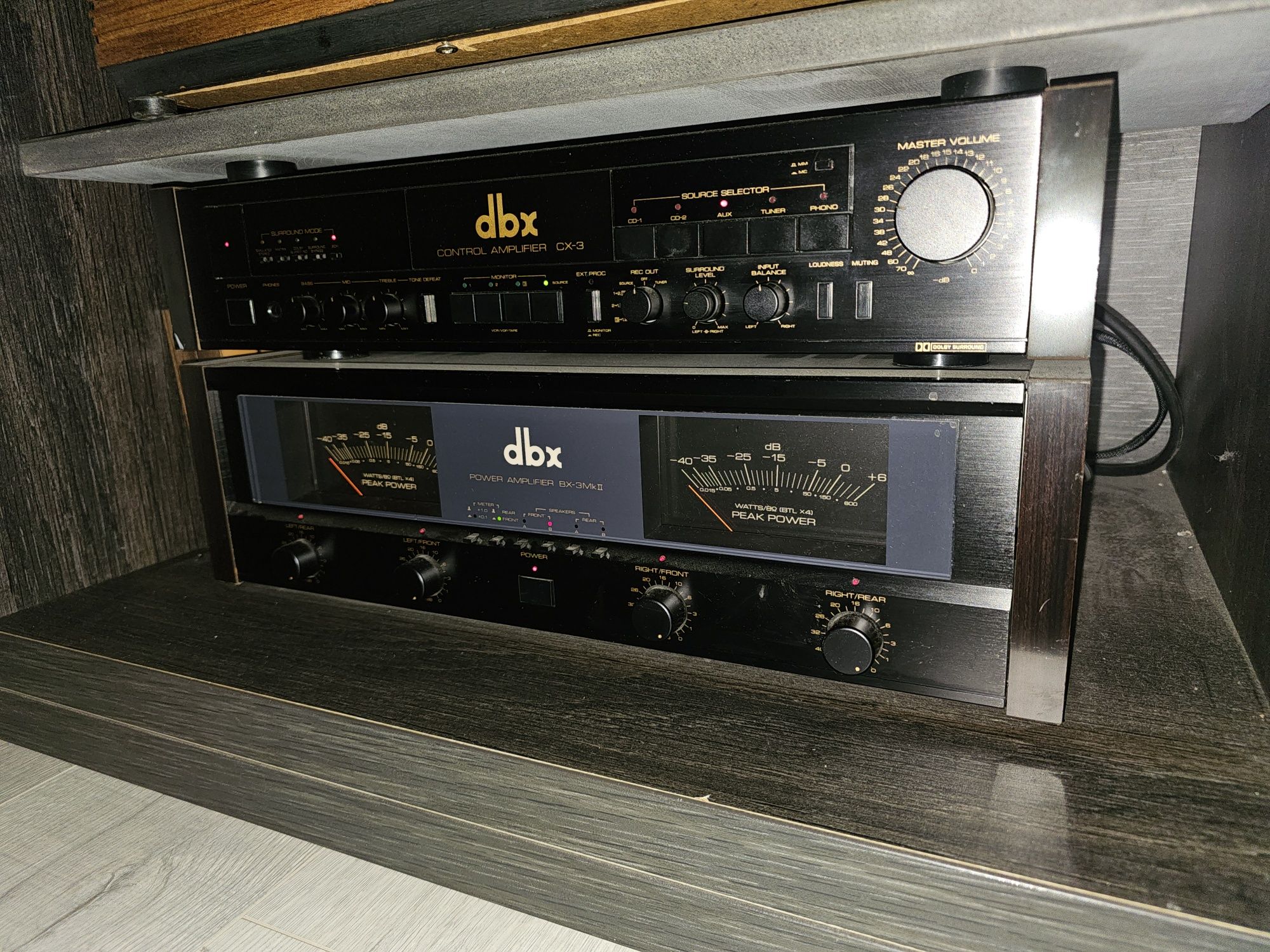Power amplifier and preamplifier DBX