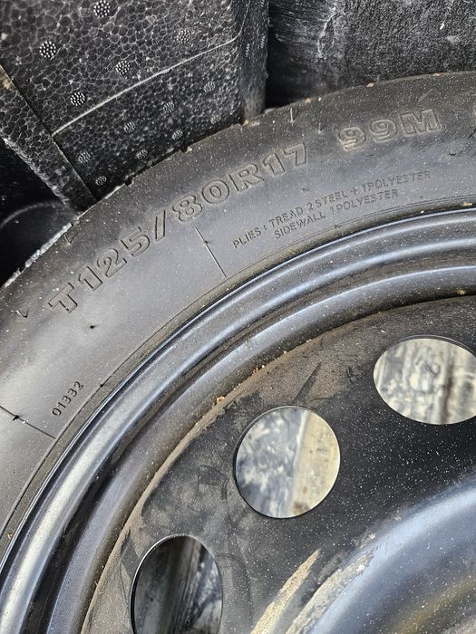 Roată rezervă 5x112 Audi Volkswagen Skoda Seat  R17 T125/80 R17