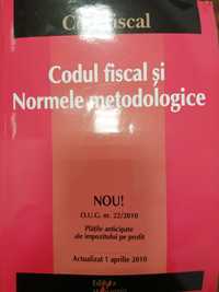 Vand Cartea Codul Fiscal si normele metodologice, actualiz 01.04.2010