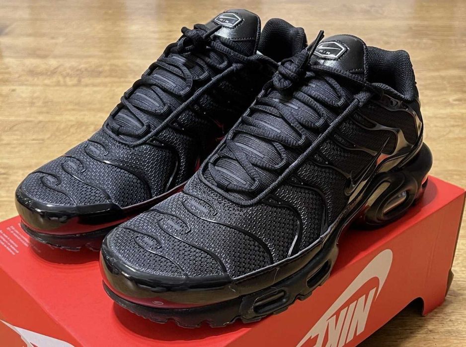 Adidasi Nike Tn Triple Black negri unisex Calitate Premium |FULL BOX|
