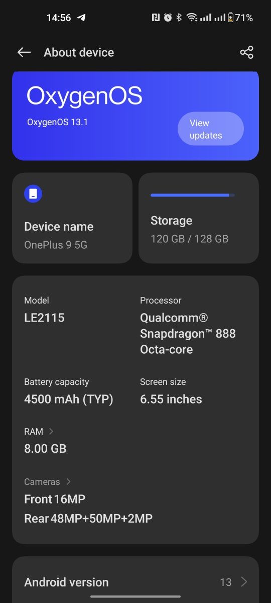 OnePlus 9 SnapDragon 888 с нова оригинална батерия
