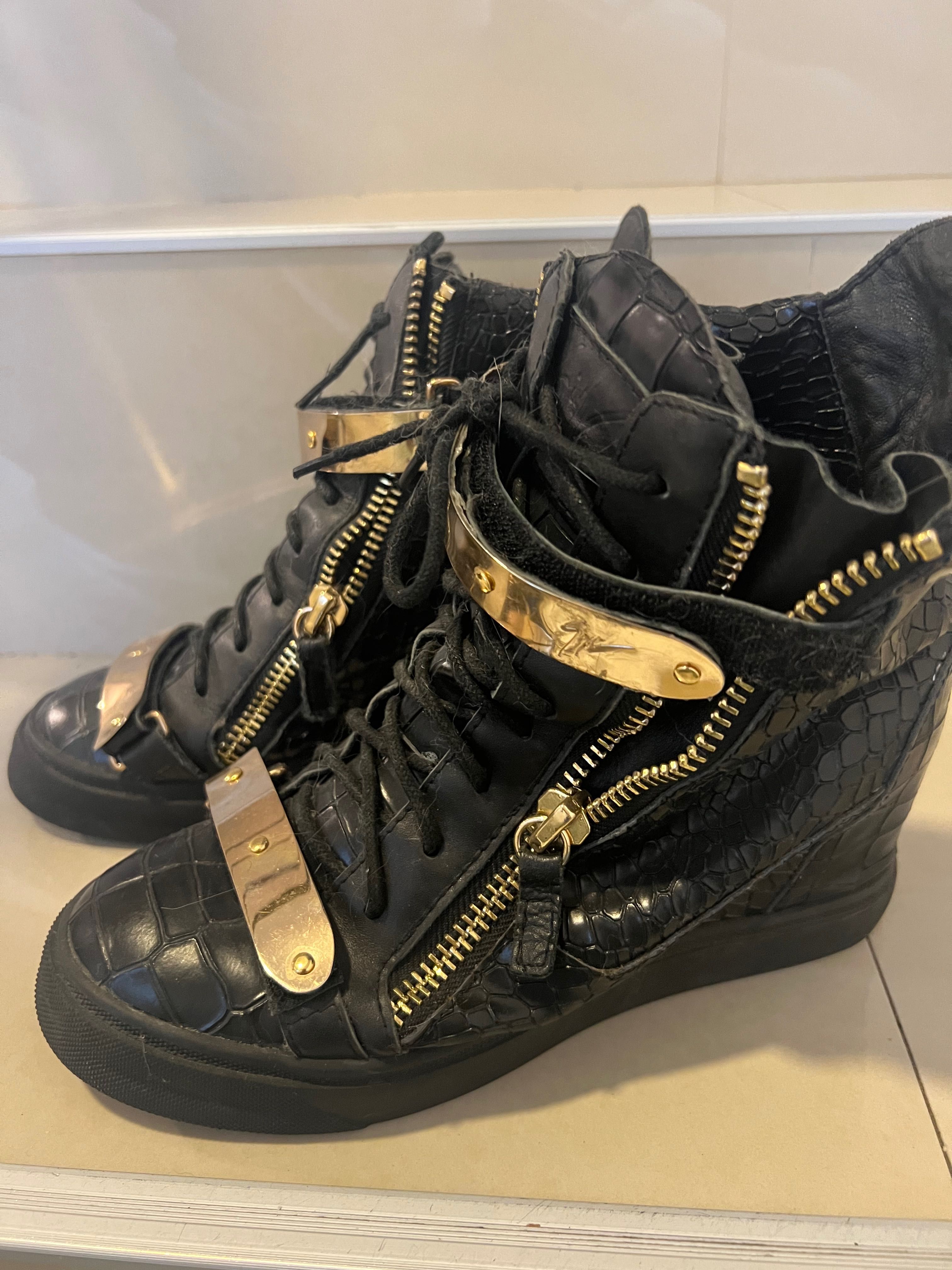 Botine Giuseppe Zanotti marime 38 si Ghete snickers  Zanotti marime 40