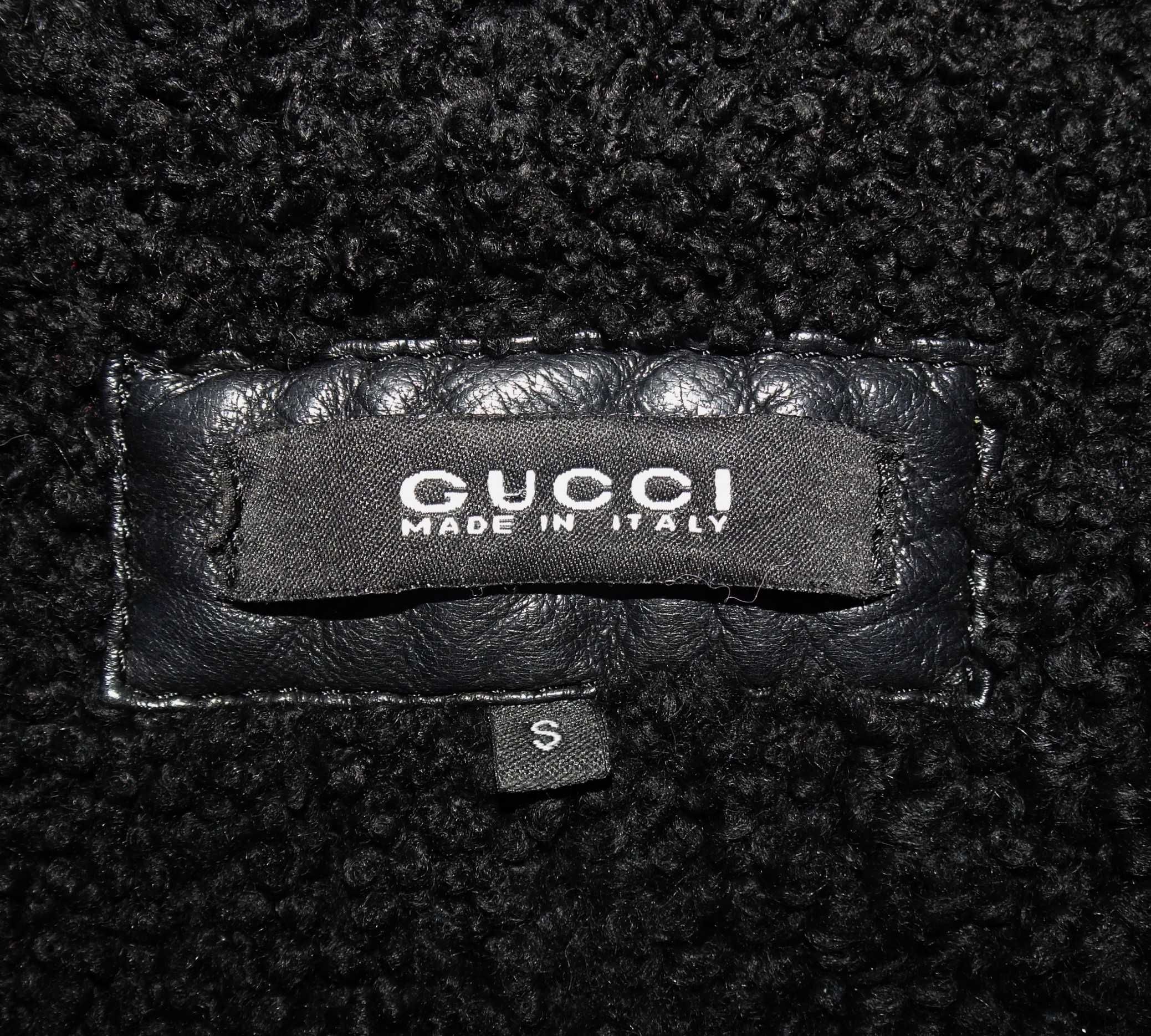 Зимно кожено яке Gucci