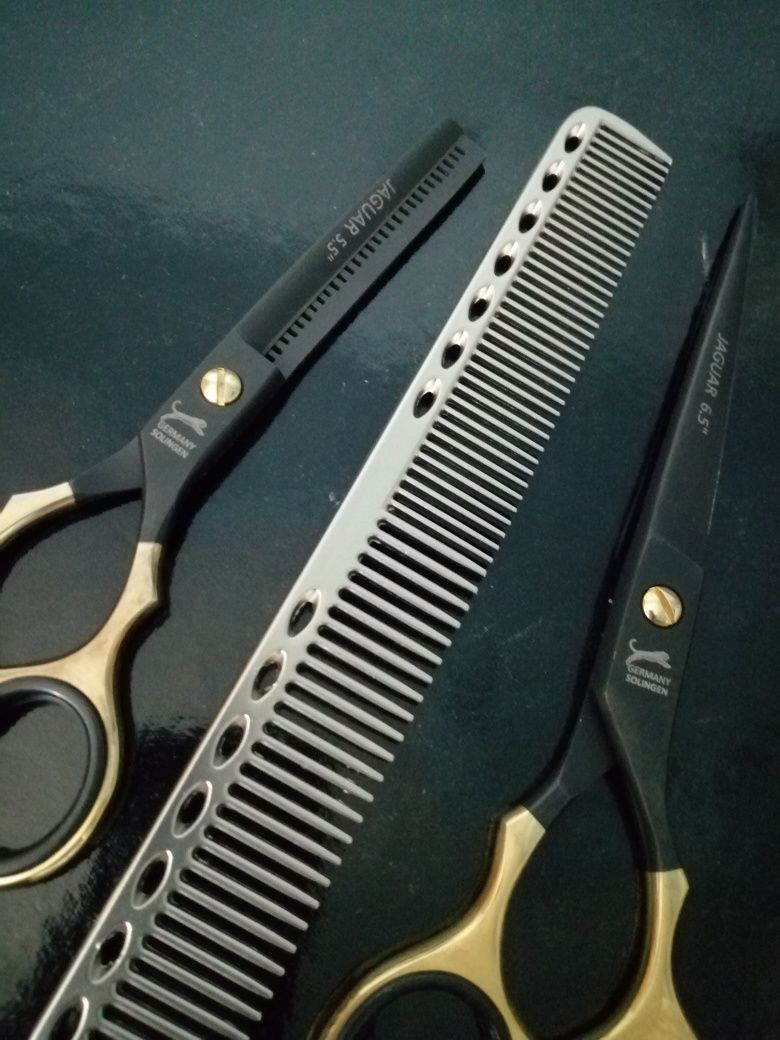 Set foarfeci jaguar tuns filat pieptăn 5.5
