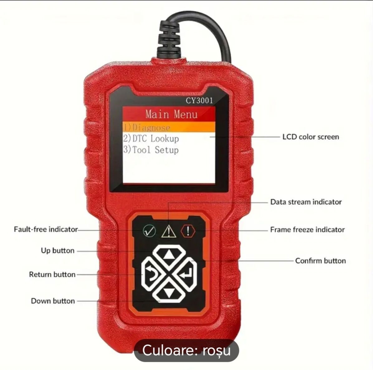 Tester auto  OBD 2 CY3001 Diagnoza auto