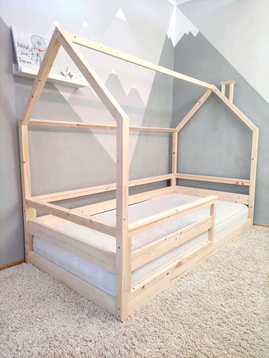 Модел: "ПЕПИ" | Детско легло къщичка в стил Монтесори