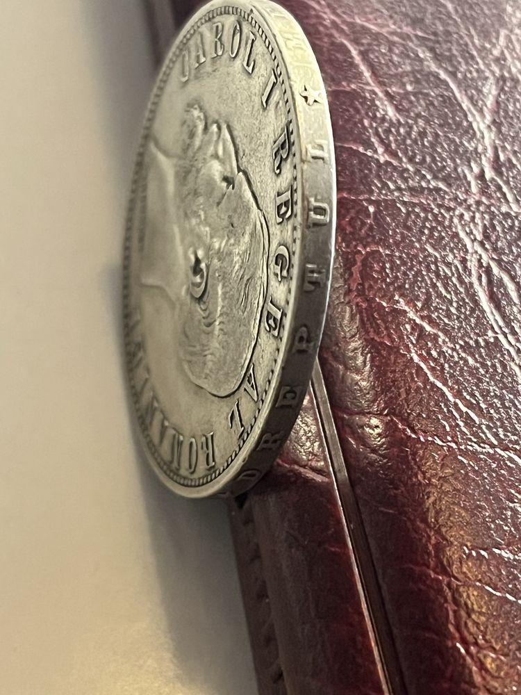 Moneda argint Carol I