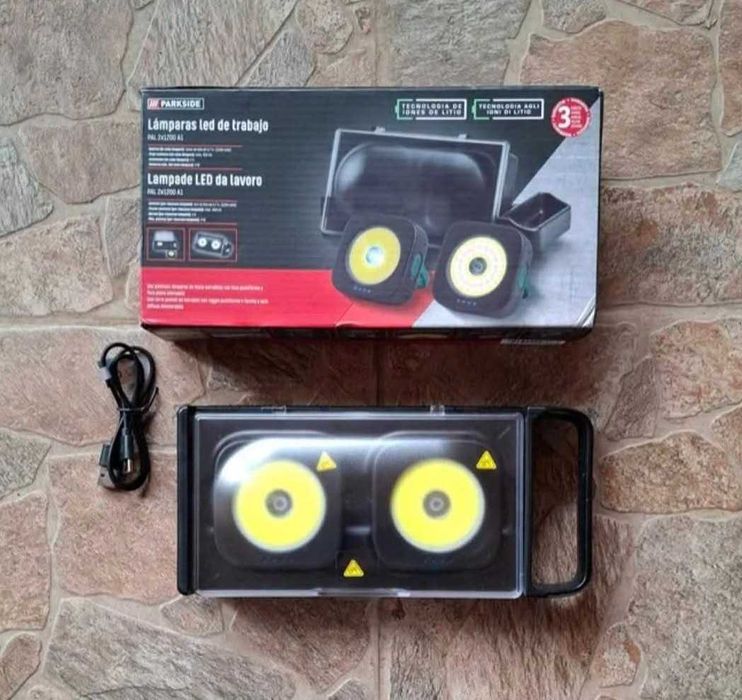 Parkside акумулаторни двойни лампи 3.7V