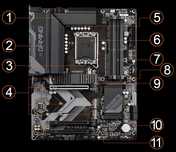 placa de baza gygabite b760 x gaming ddr4.