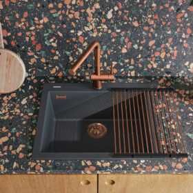 Гранитна Кухненска Мивка-Италия, модел 5644 за вграждане в плот.