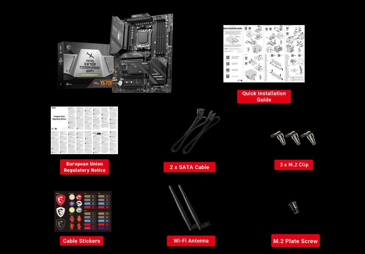 Новая Материнская плата MSI MAG X670E TOMAHAWK WIFI. Сокет LGA AM5.
