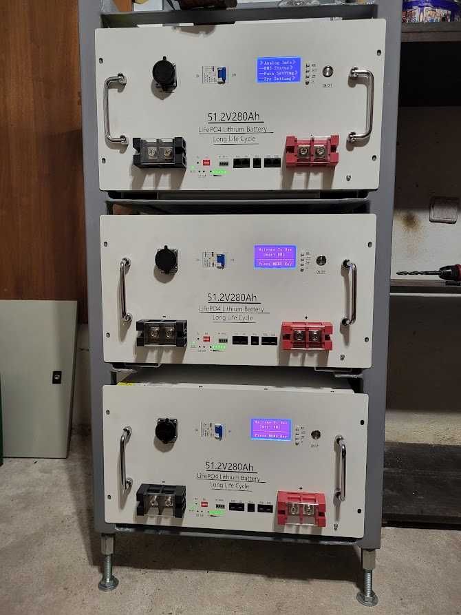 Продавам ФАБРИЧНО НОВИ  LiFePo4 батерии с мощност 14.3kWh, 51.2v, 280A