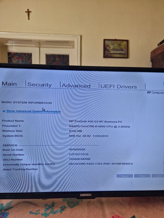 Hp prodesk 490 g3 MT I5 6600