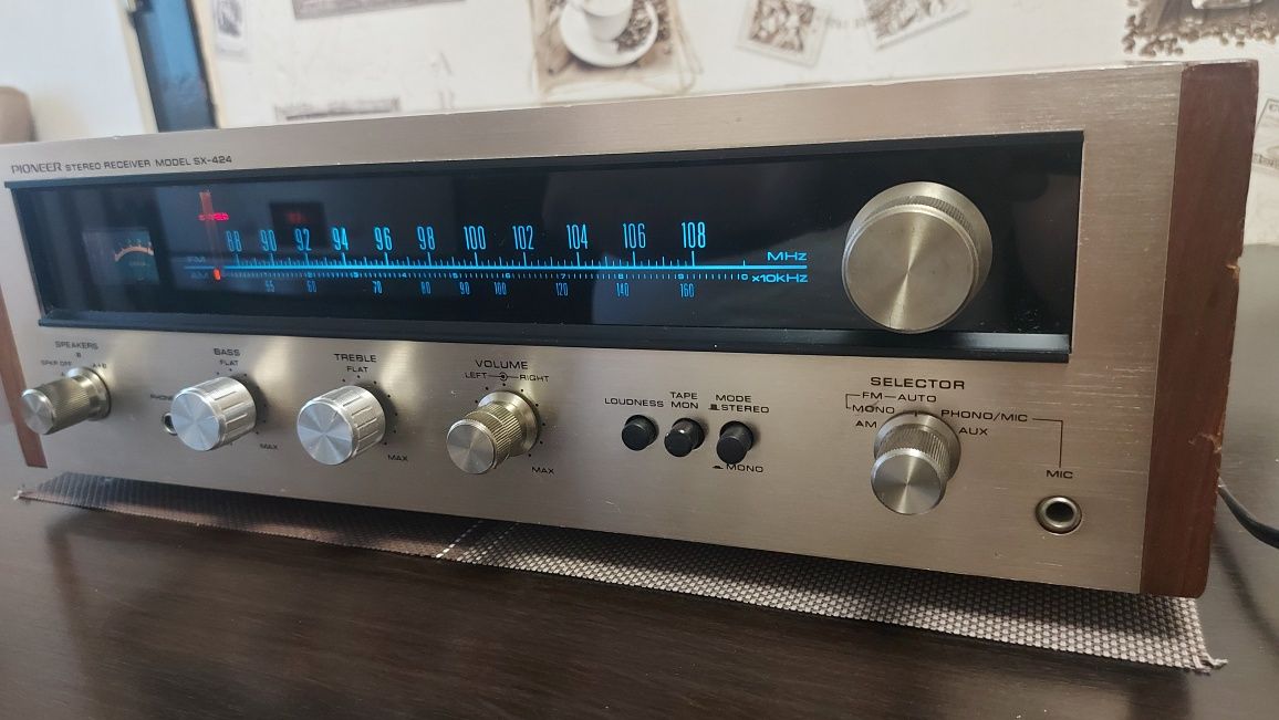 receiver vintage Pioneer sx 424