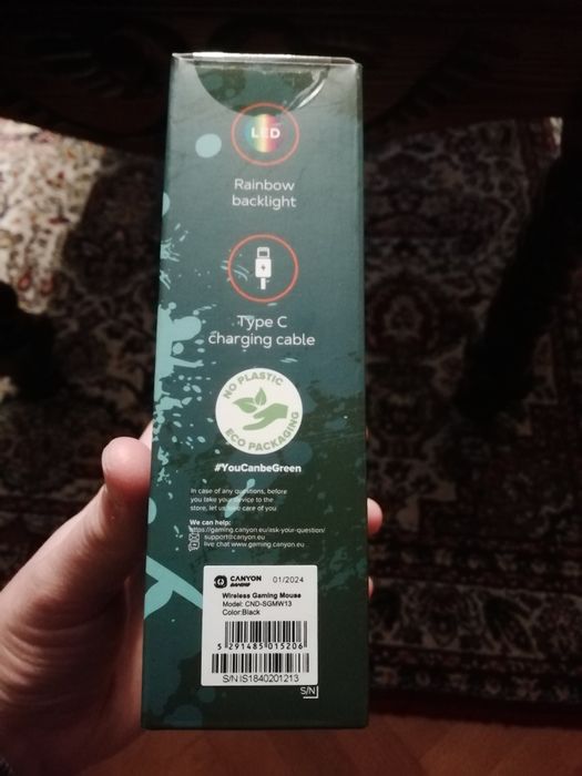 Нова безжична гейминг мишка Canyon gaming wireless