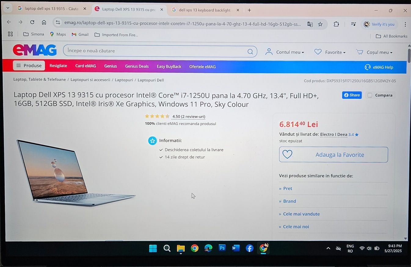 Laptop Dell XPS 13