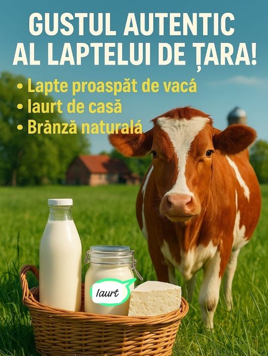 Lapte /iaurt/brânză bio fără chimicale