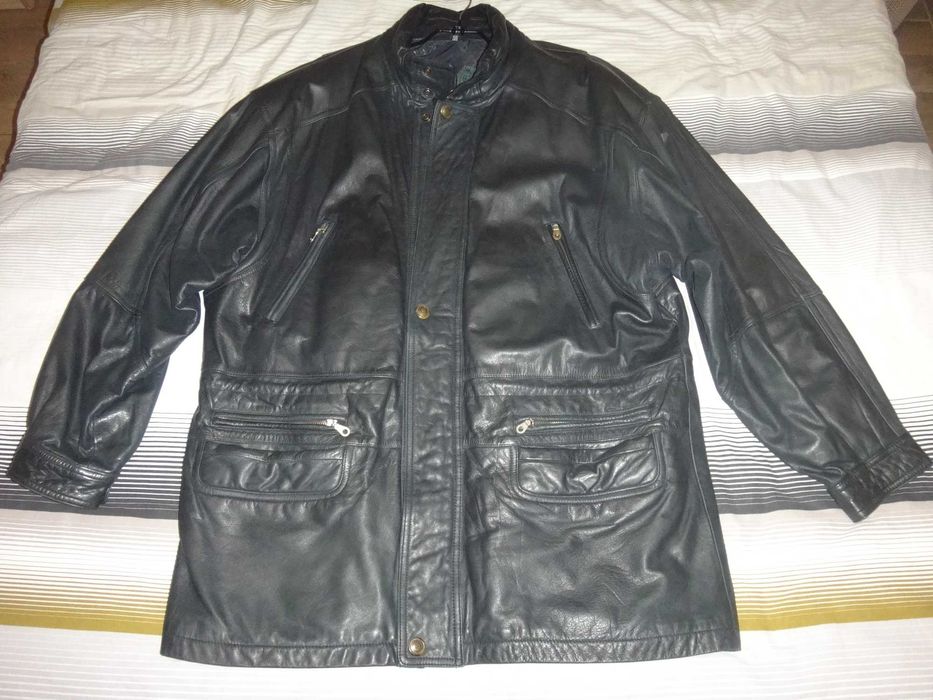 Jacheta din piele stare foarte buna, Enrico Gorlani, 56, culoare negru