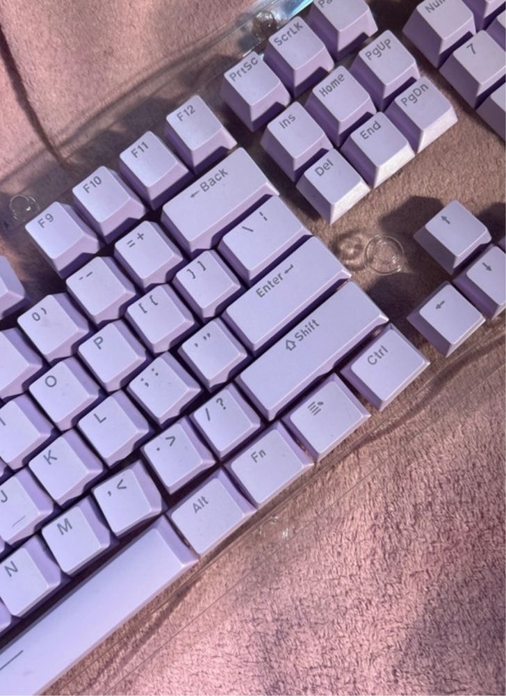 Keycaps violet pentru tastatura mecanica