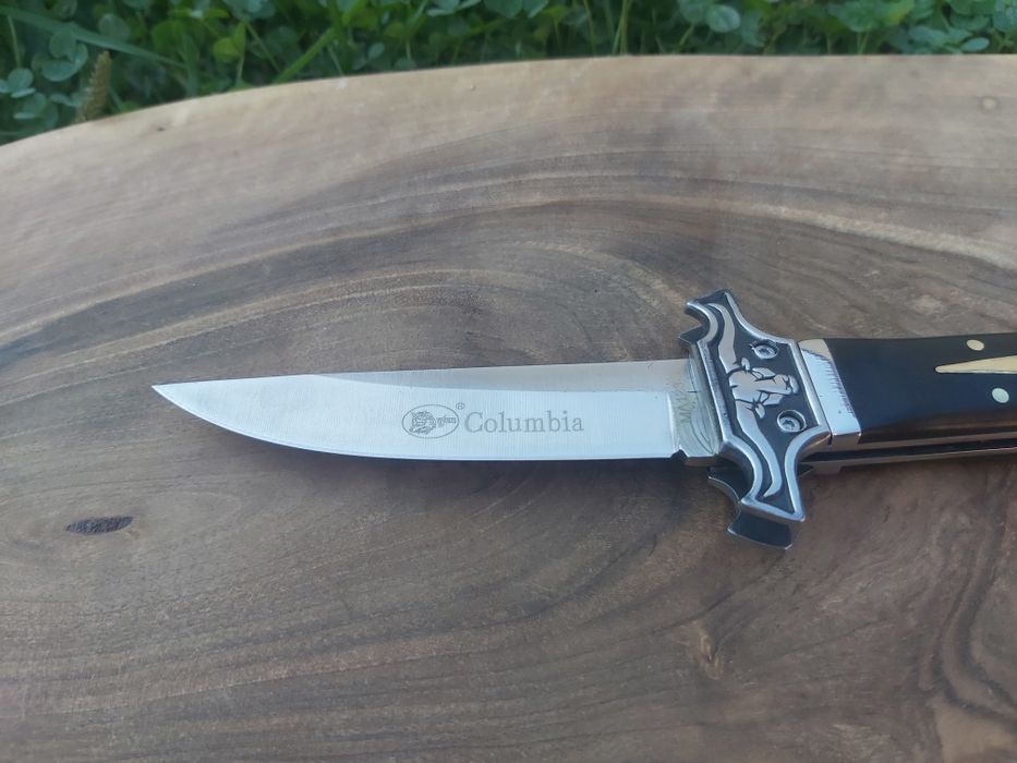 Сгъваем джобен нож Columbia pocket knife с дръжка от дърво,бивол МС123