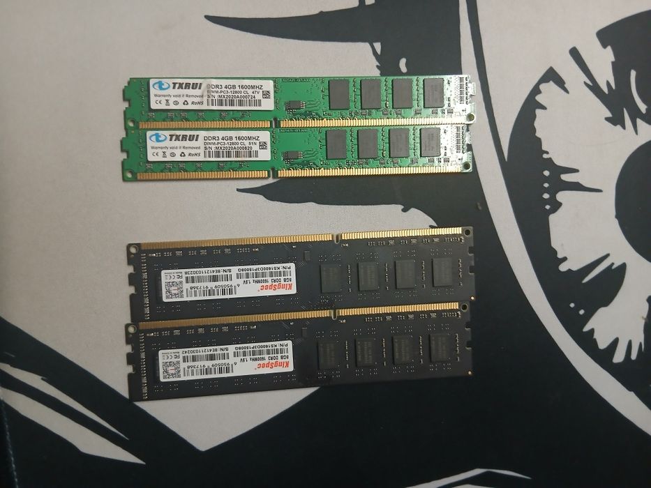 ОЗУ 8гб 2шт,4гб 2шт.Ddr 3