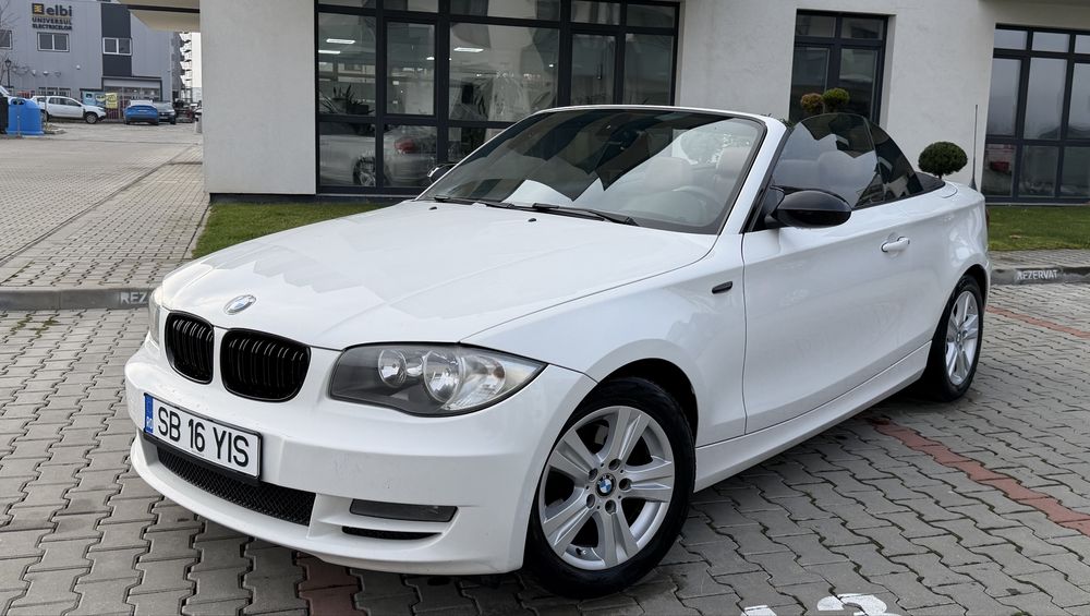 BMW 120 Cabrio Electric 2.0 i 163 CP 2009 Facelift Alb Perlat