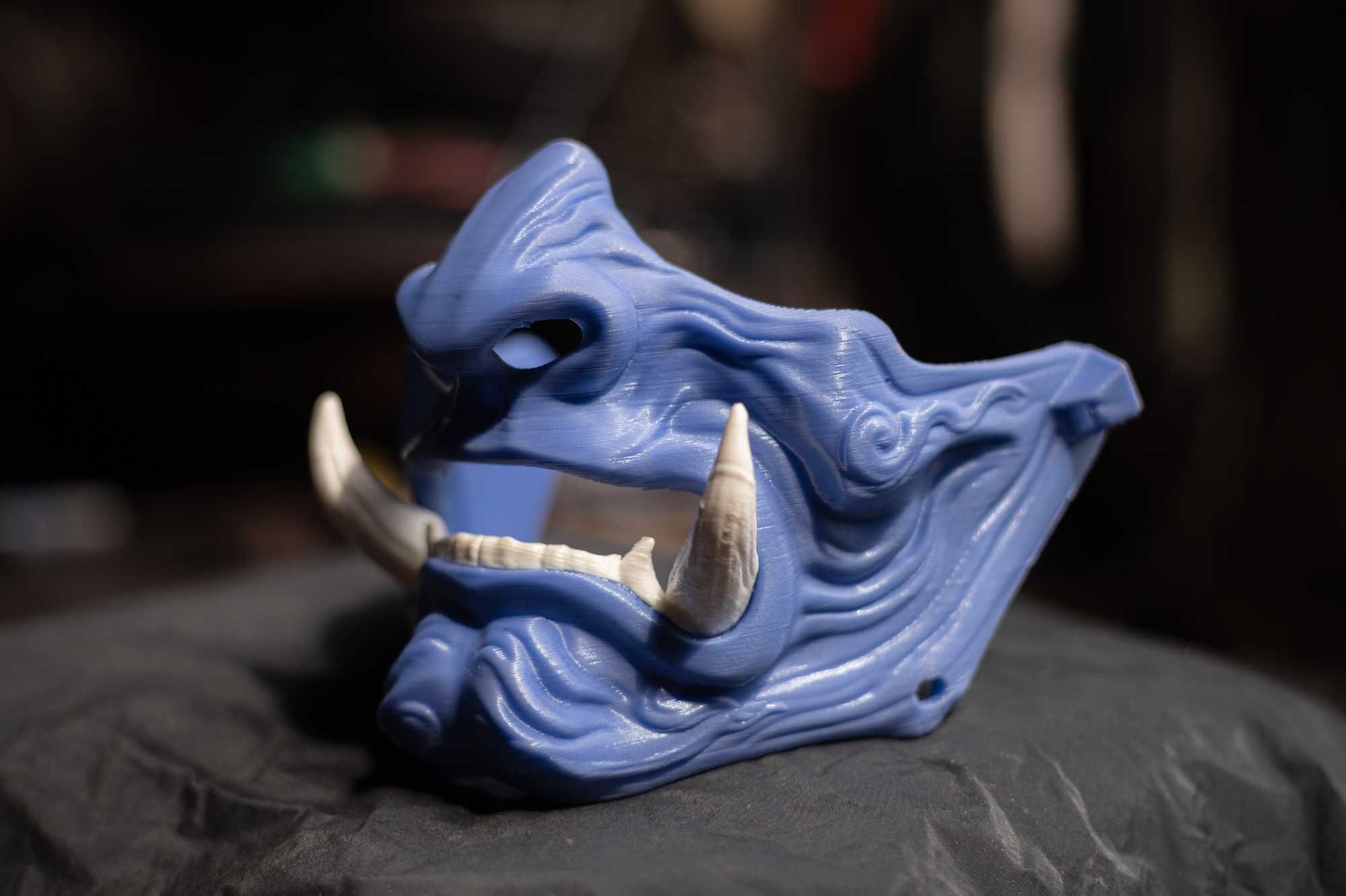 Японска маска самурай Yokai Japanese mask samurai oni декорация