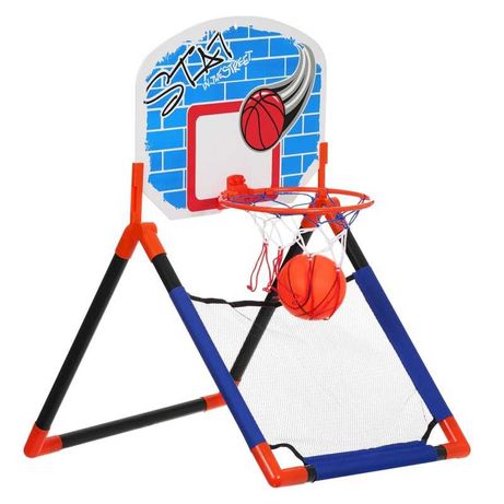 Детски баскетболен кош за под или врата, Многоцветен, 3+ години