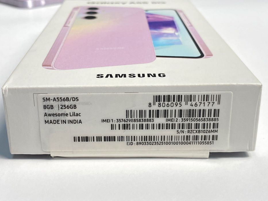 Смартфон Samsung Galaxy A55, 8GB, 256GB, 5G, Awesome Lilac