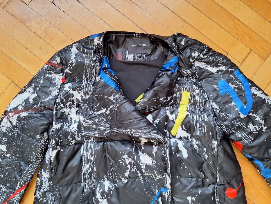 Тънко, леко, дълго пухено яке. Като ново.