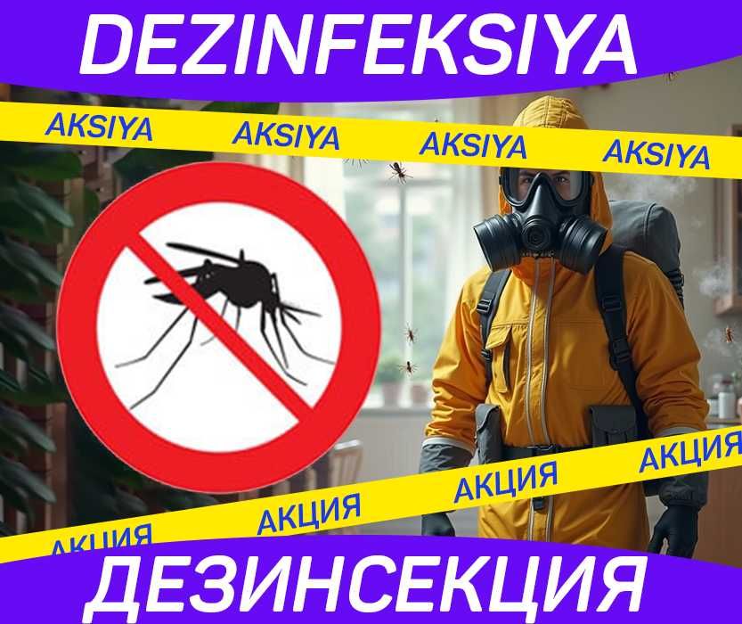 Dezinfeksiya klop дезинфекция Уничтожение насекомых, тараканов, клоп