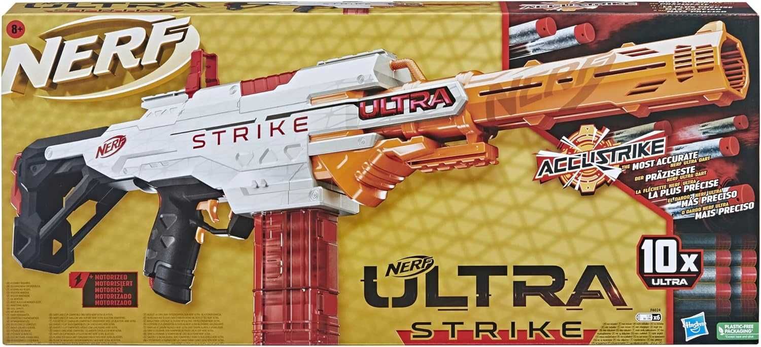 Nerf Ultra Strike Голям Моторизиран Бластер с 10 стрелички Нърф Помпа