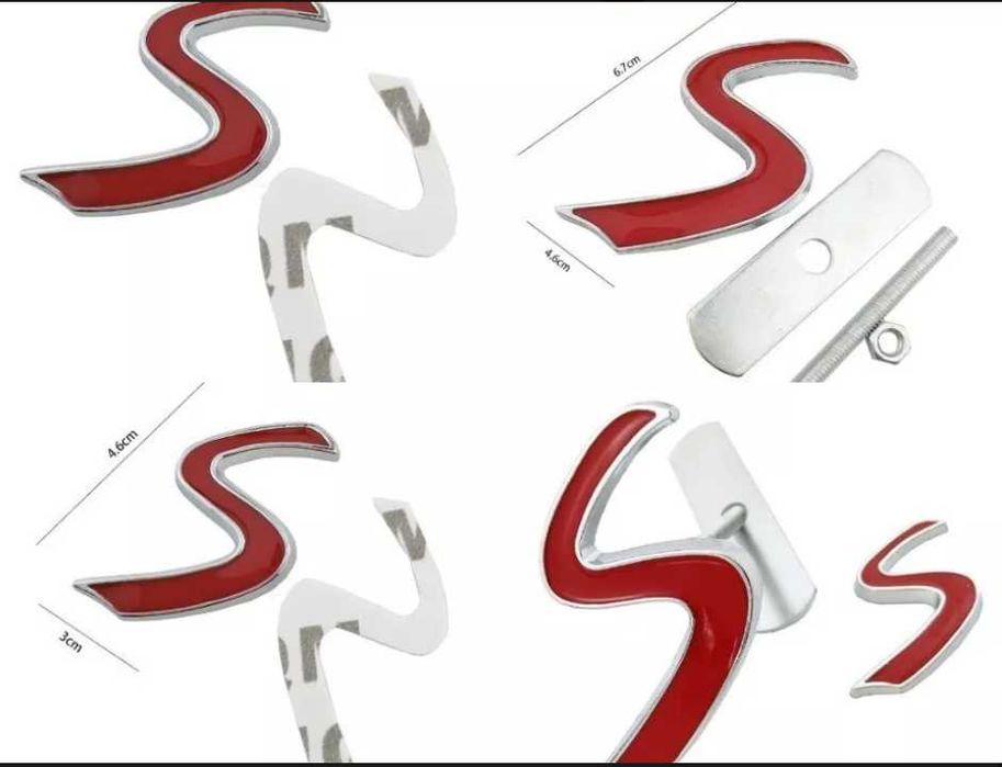 Emblema Mini Cooper S - Emblema Capota - Aripa -Portbagaj