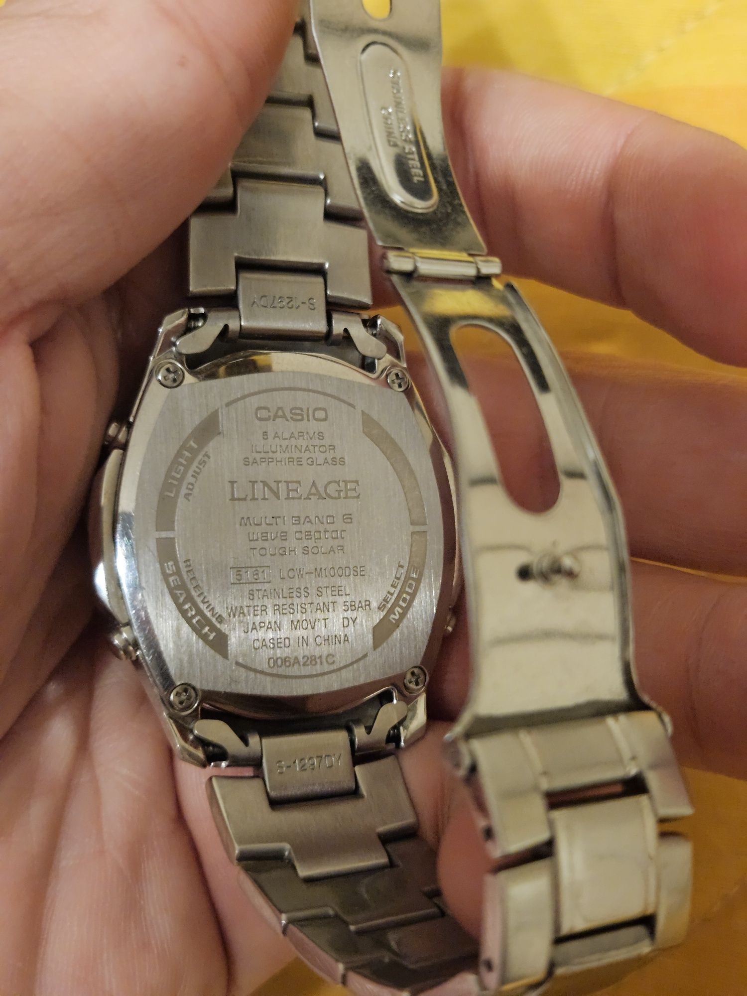 Casio Lineage Wave Ceptor Multi band 6 SAPPHIRE cristal LCW-M1000SE