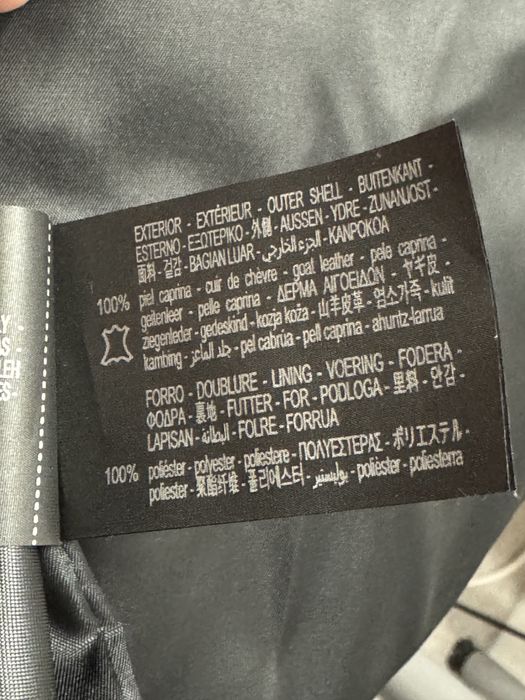 Geaca de piele de caprioara ZARA marimea XL