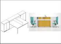 BIROU SHAREDESK EPBDD 160
(320X160X110H)
2 blaturi masă