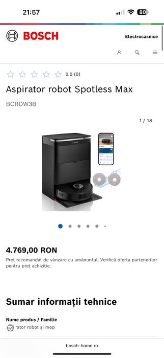 Robot bosch spotless max NOU ‼️