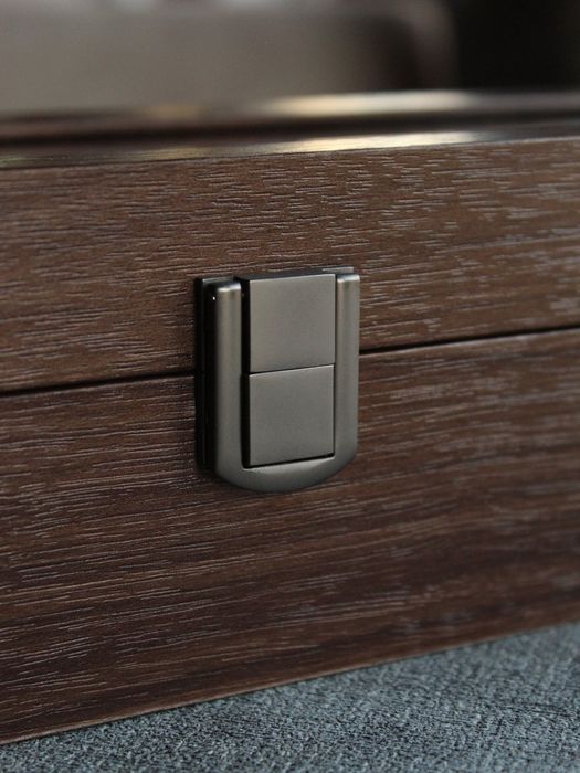 Элегантная шкатулка на 6 часов, с прозрачной крышкой дерево бархат