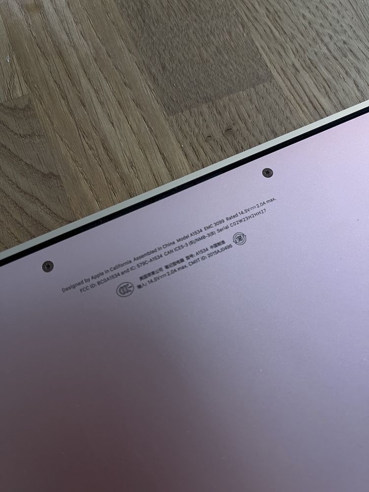 Macbook Retina 2017 12 inch rose/gold + безжичн мишка и зарядно
